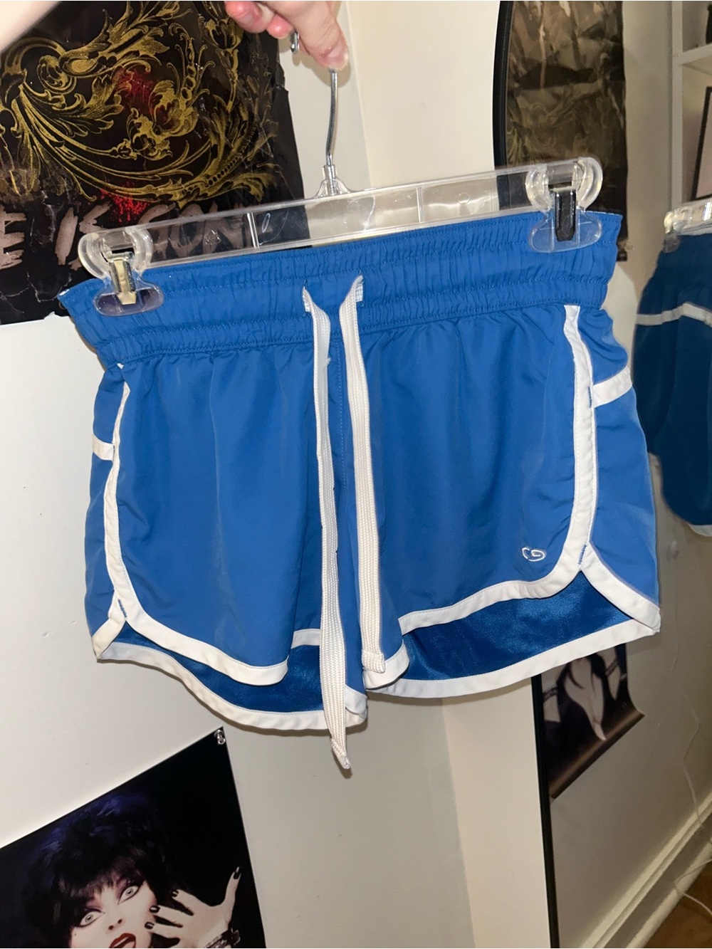 Blue Women's Athletic Drawstring Shorts